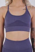 SOOFUL skipper blue seamless sporcu büstiyer dikissiz mavi kadın büstiyer pilates crossfit
