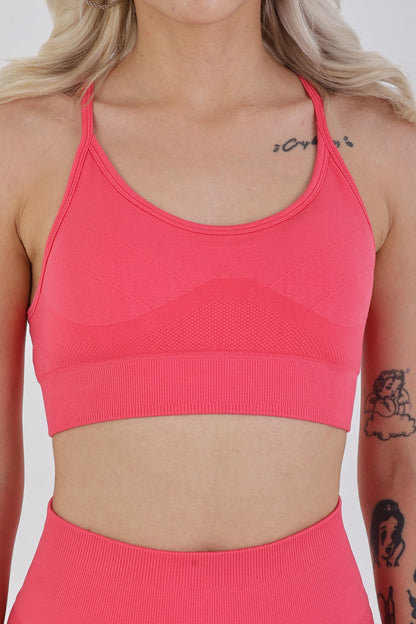Raspberry Seamless Sporcu Büstiyer – Hafif & Şık Duruş