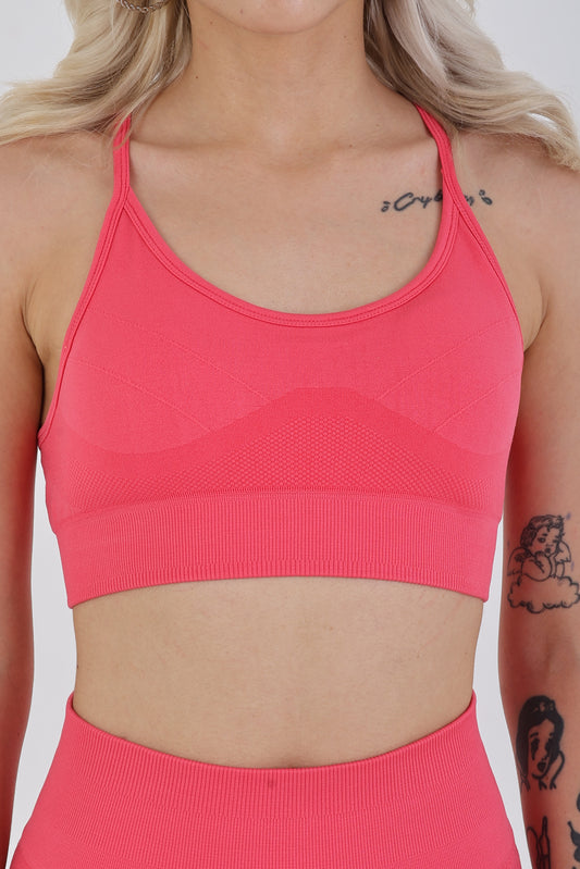 Raspberry Seamless Sporcu Büstiyer – Hafif & Şık Duruş