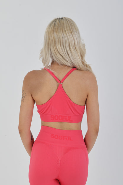 Raspberry Seamless Sporcu Büstiyer – Hafif & Şık Duruş