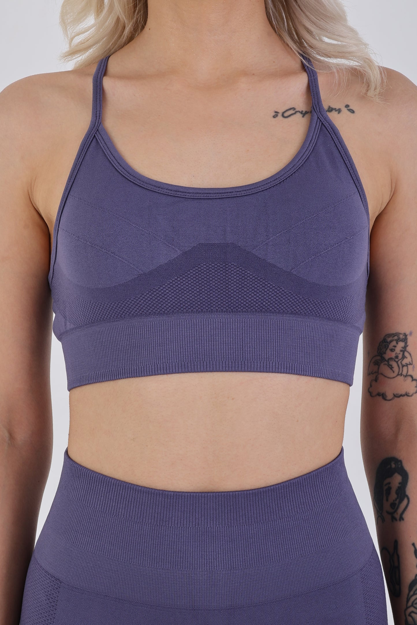 Skipper Blue Seamless Sporcu Büstiyer – Hafif & Şık Duruş