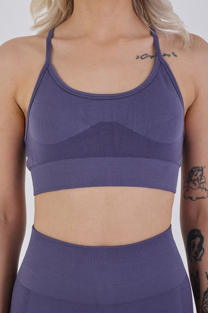 Skipper Blue Seamless Sporcu Büstiyer – Hafif & Şık Duruş
