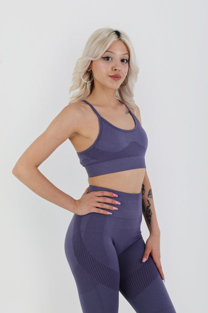 Skipper Blue Seamless Sporcu Büstiyer – Hafif & Şık Duruş
