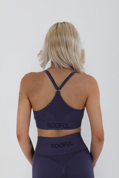 Skipper Blue Seamless Sporcu Büstiyer – Hafif & Şık Duruş