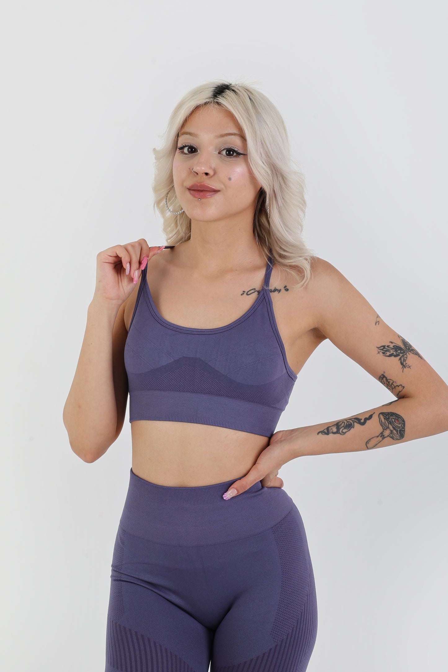 Skipper Blue Seamless Sporcu Büstiyer – Hafif & Şık Duruş