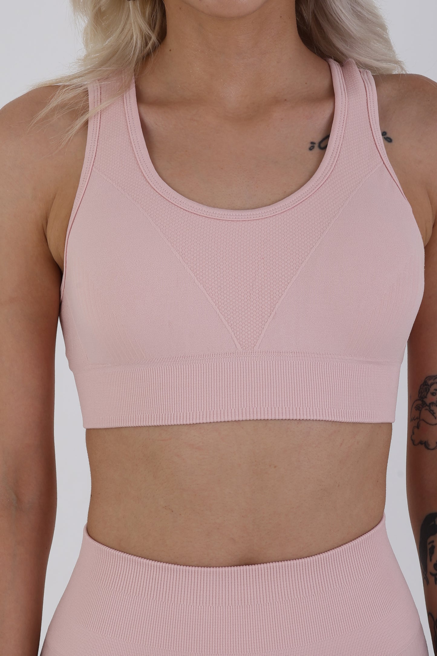 Rose Shadow Seamless Sporcu Büstiyer – Hafif & Şık Duruş