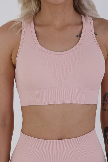 Rose Shadow Seamless Sporcu Büstiyer – Hafif & Şık Duruş