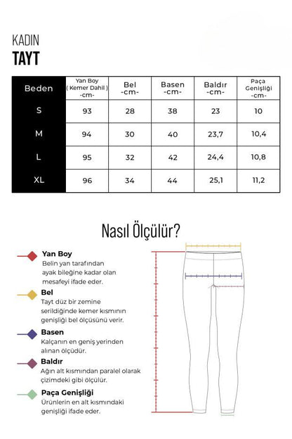 Yüksek Bel Spor Tayt – Slim Fit Model | Antrasit Renk | Esnek & Günlük Rahatlık
